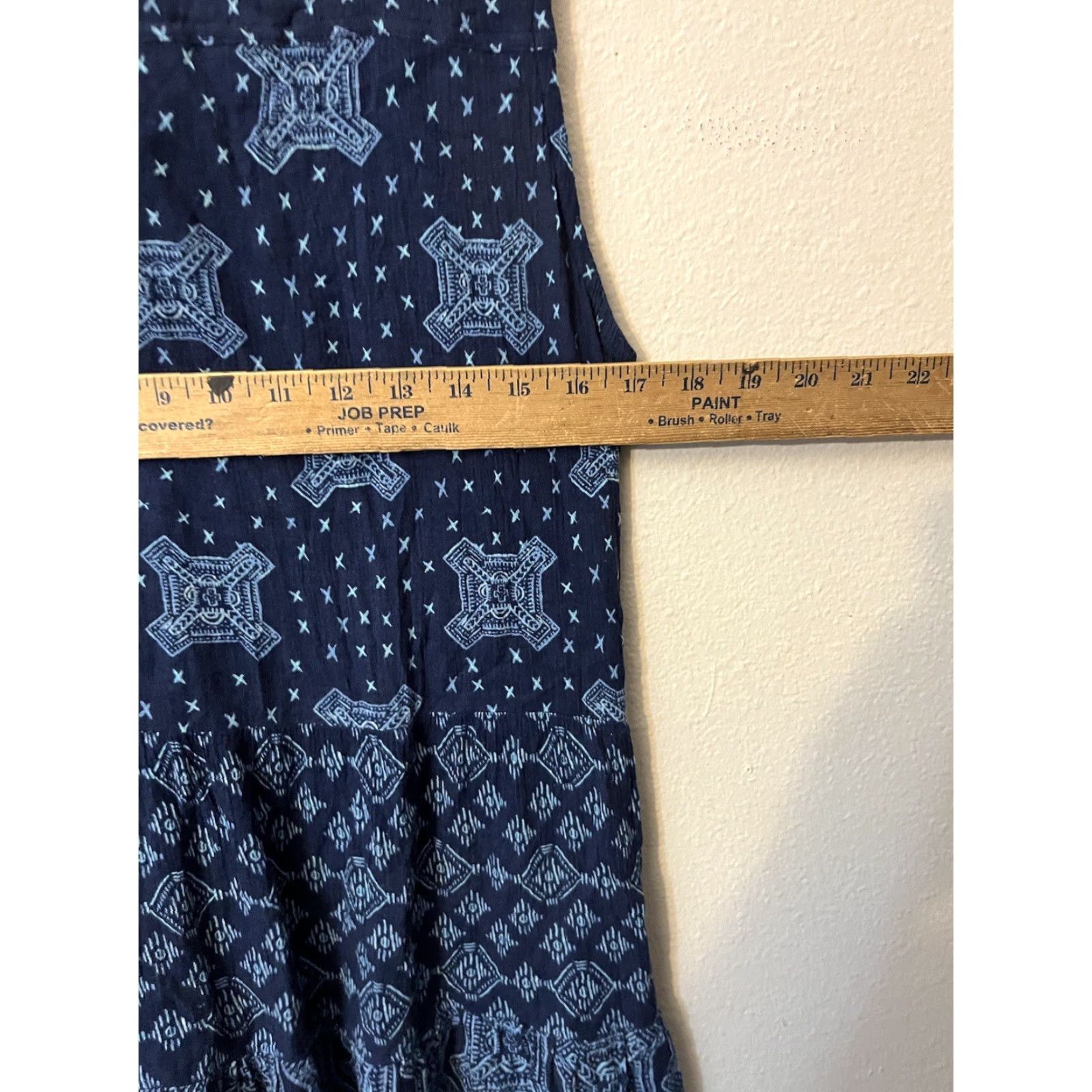 Style & Co Style & Co Womens Large Blue Embellished Tassel Tie Top Blouse Dressy Shirt L Blue Womens Size L / US 10 / IT 46 - 4 Thumbnail