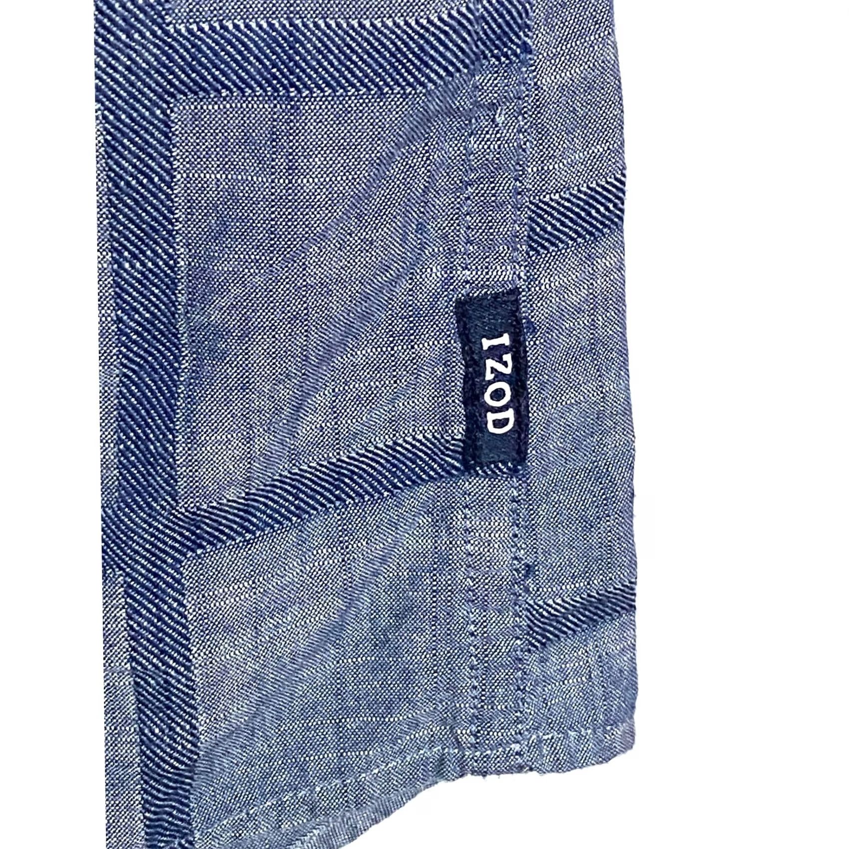 Izod Izod Button Shirt Men XXL Blue Saltwater Relaxed Classic Pocket Coastal Nautical Size US XXL / EU 58 / 5 - 6 Thumbnail