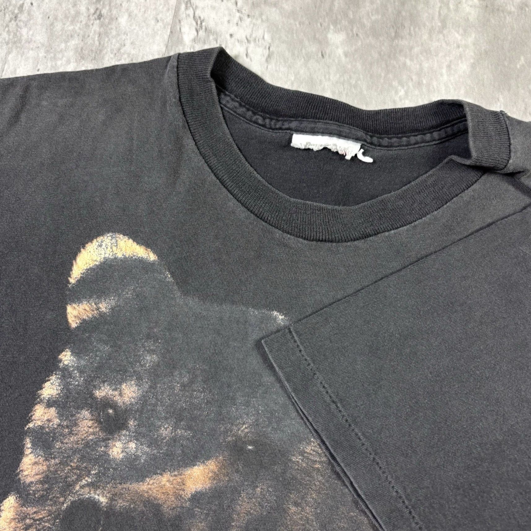 Hanes VINTAGE Hanes T-Shirt Denali Park Alaska grizzly bear nature art size L 90s USA Shirt Mens Black Cotton Size US L / EU 52-54 / 3 - 5 Thumbnail