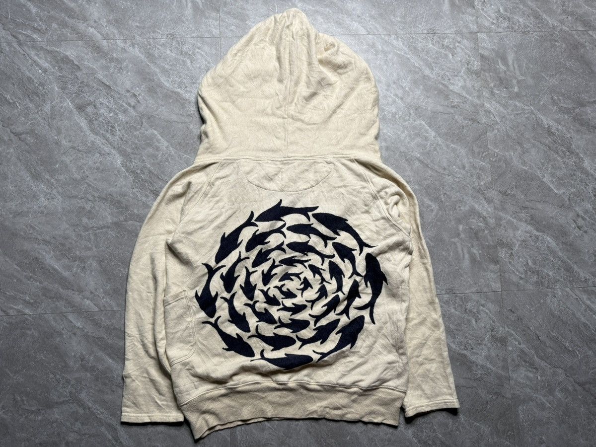 Kapital Kapital Sharkwave Surf Over Hoodie Size US S / EU 44-46 / 1 - 1 Thumbnail