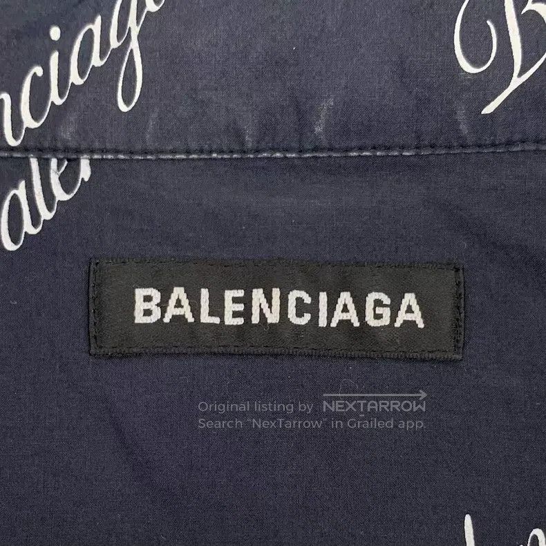 Balenciaga Balenciaga Size 39 Black Logo Letter Bullet Screen Printed Size US S / EU 44-46 / 1 - 5 Thumbnail