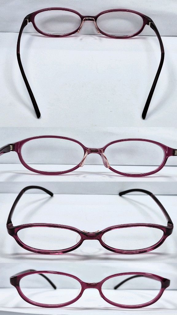 JINS JINS FPC-14S-102R Slim Wine Brown Glasses Frame Ultralight Size ONE SIZE - 7 Thumbnail
