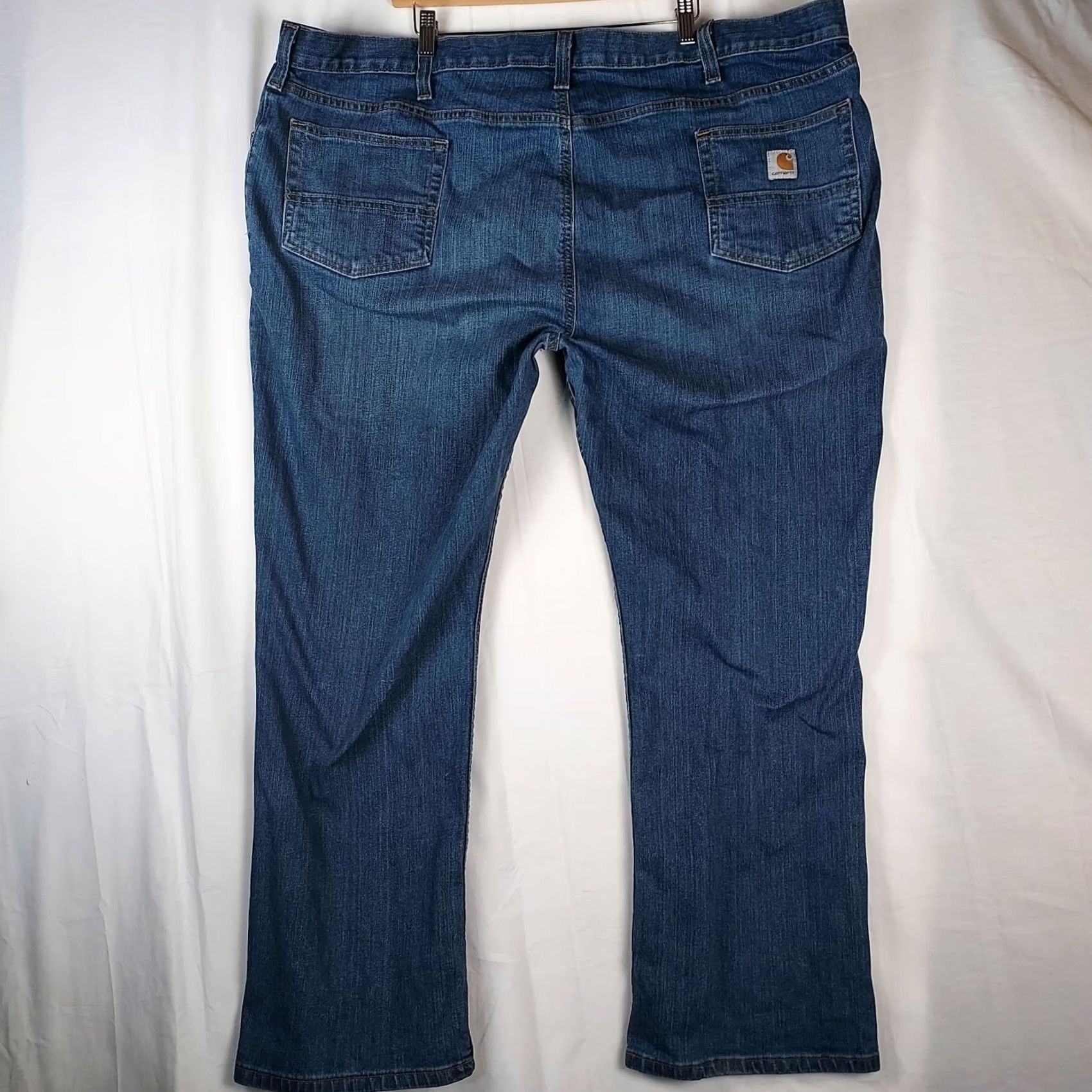 Carhartt Carhartt Jeans Men’s 48×30 Relaxed Fit Medium Blue Denim 5-Pocket Straight Zip Machine Washable Mens Size US 32 / EU 48 - 2 Thumbnail