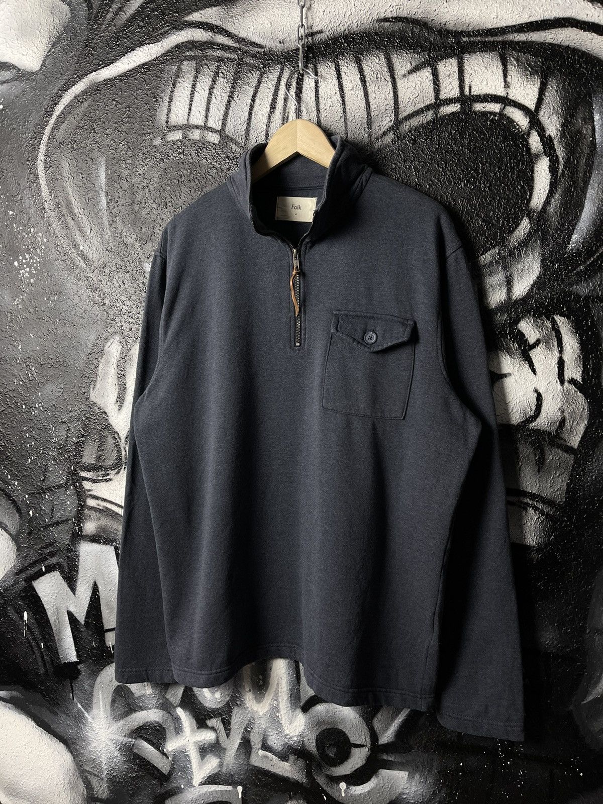 Folk × Vintage Folk Half Zip Sweatshirt Men’s Size L Size US L / EU 52-54 / 3 - 1 Thumbnail
