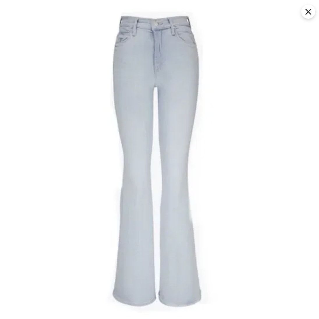 MOTHER MOTHER The Super Cruiser Double Heel Fray Flare Jeans Size 27" / US 4 / IT 40 - 2 Thumbnail
