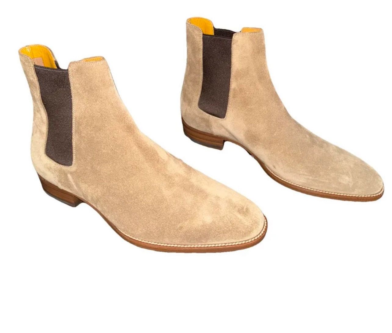 Yves Saint Laurent YSL WYATT CHELSEA BOOTS IN SUEDE Size US 7 / EU 40 - 5 Thumbnail