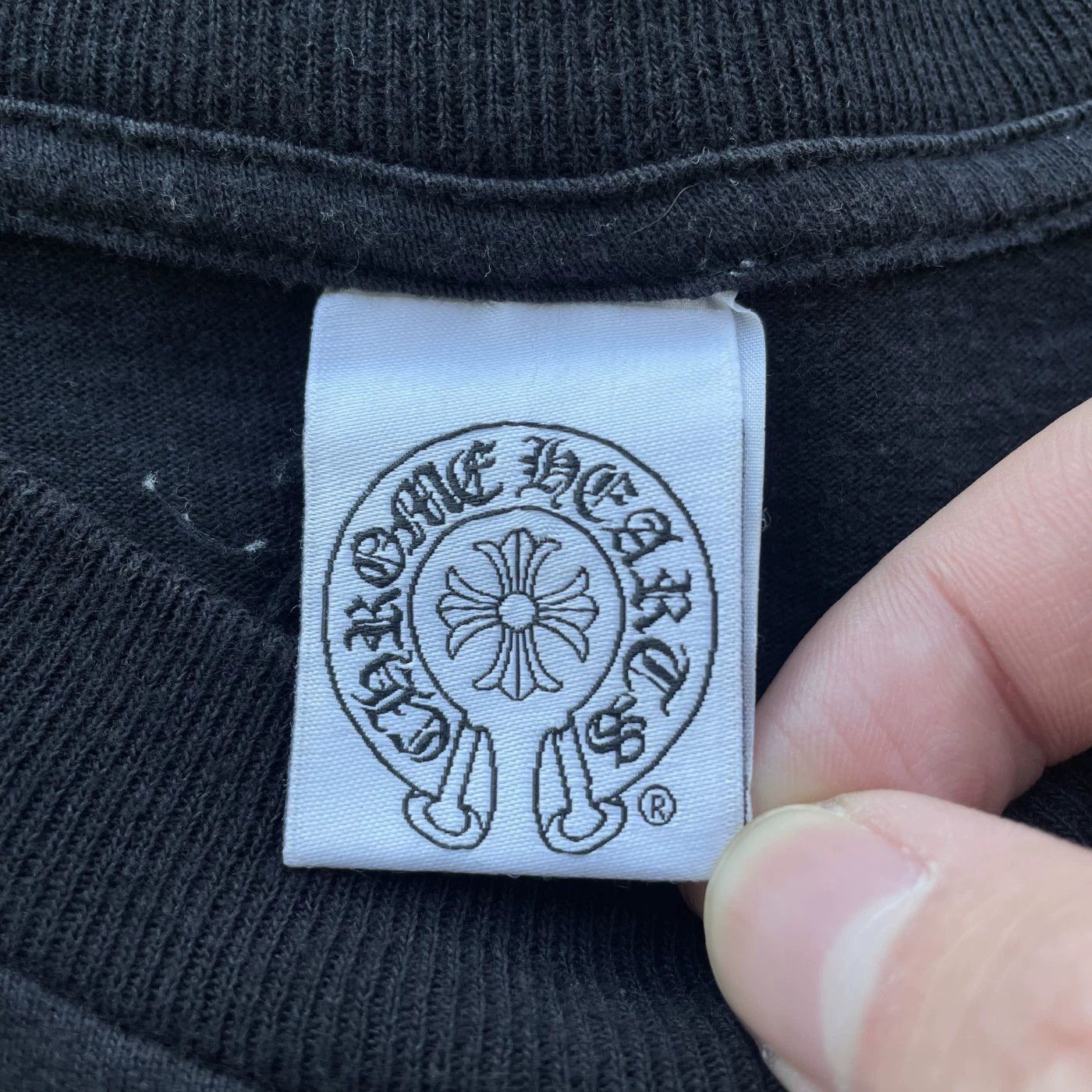Chrome Hearts Chrome Hearts Black Short Sleeve Tee Blue Big Cross Men's M Size US M / EU 48-50 / 2 - 6 Thumbnail