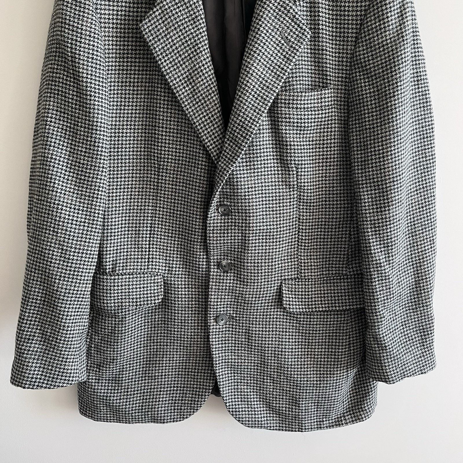 Corbin Vintage 1990’s Houndstooth Pattern Corbin Blazer Size 42R - 4 Thumbnail