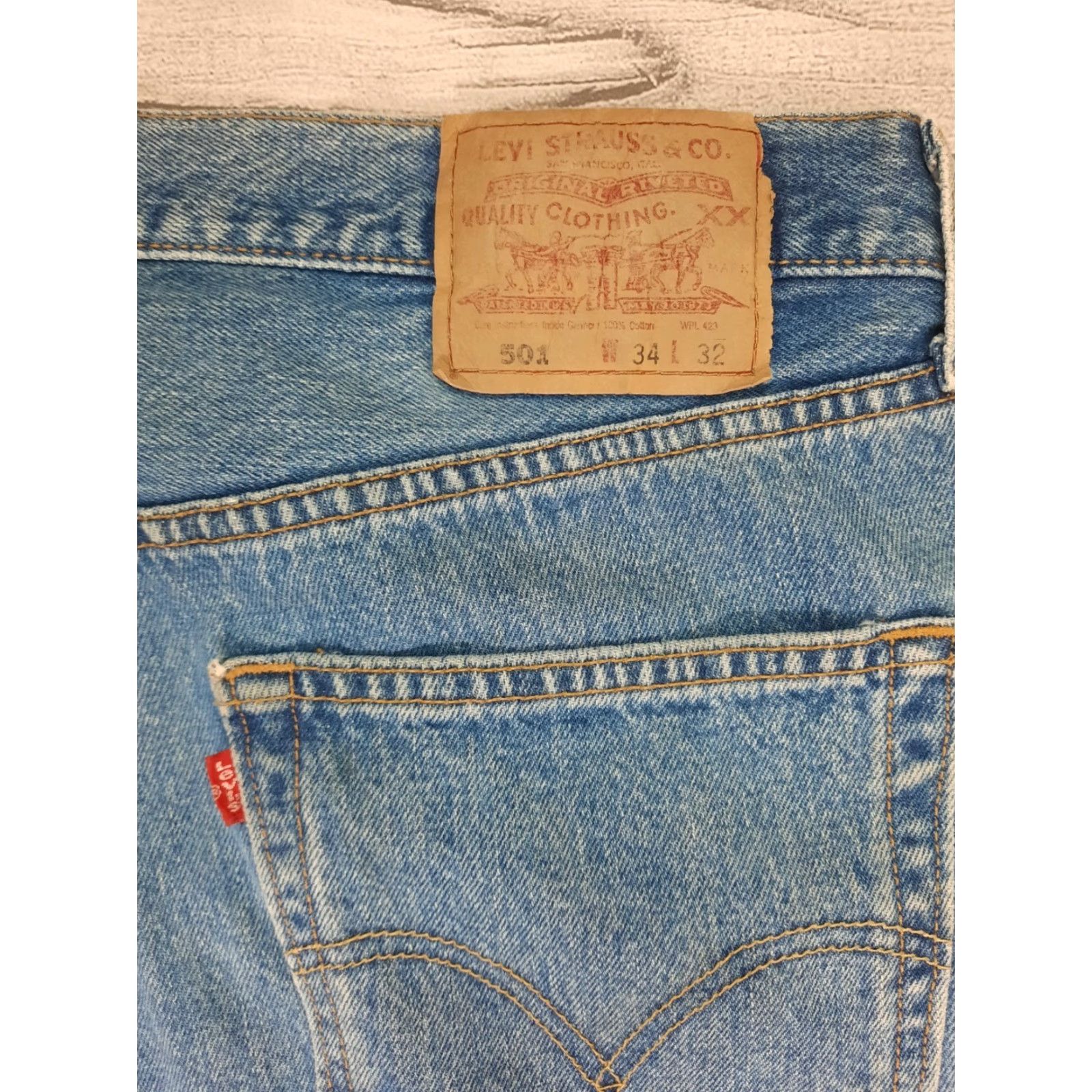 Levi's VINTAGE Levi's 501 Jeans Button Fly Light Wash Size 34x32 34x30 Men Regular Denim Cotton USA Size US 34 / EU 50 - 6 Thumbnail