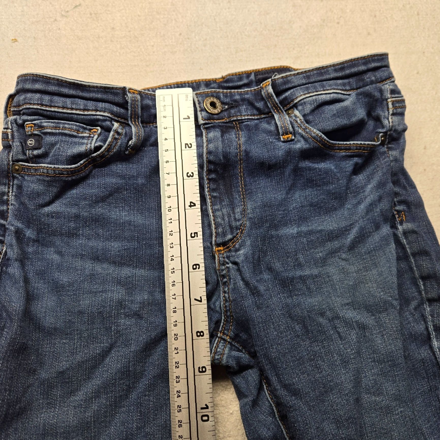 Vintage ADRIANO GOLDSCHMIED The Angel Bootcut Jeans Adult Women 27R Dark Blue Bootcut Jeans Women's Size 27 Women Size 27" / US 4 / IT 40 - 6 Thumbnail