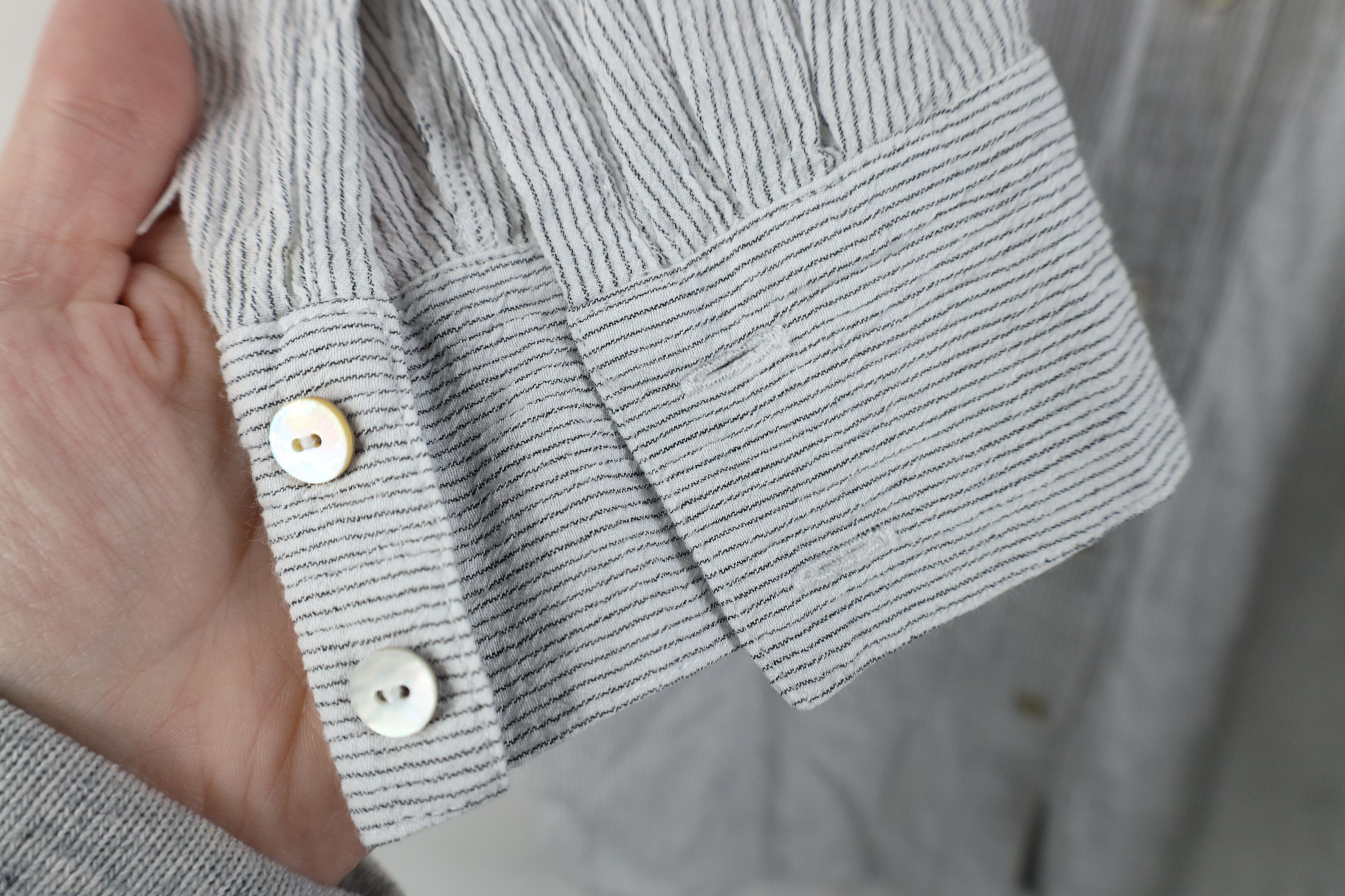 Eileen Fisher Eileen Fisher Oversized Organic Cotton Striped Button Shirt Size M / US 6-8 / IT 42-44 - 4 Thumbnail