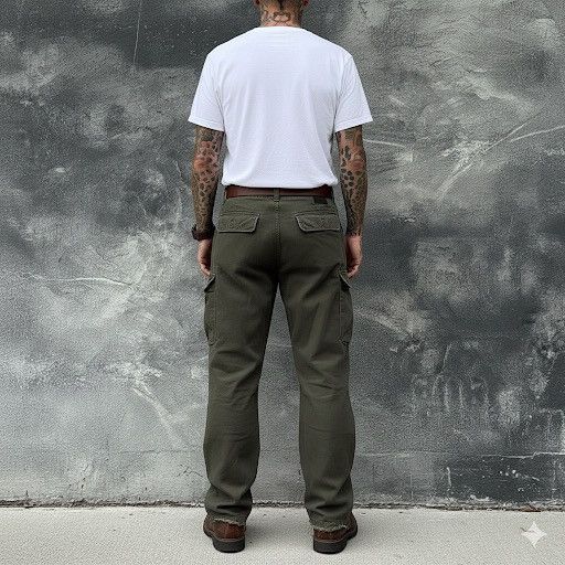If Six Was Nine BCBS Baggy military 3D pocket Cargo pants Size US 32 / EU 48 - 2 Thumbnail