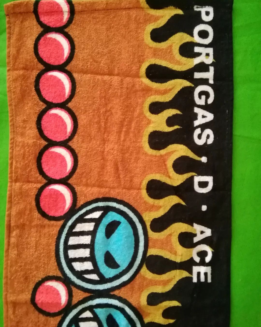Anime One Piece Portgas D. Ace Logo Art Anime Towel Size ONE SIZE - 2 Thumbnail