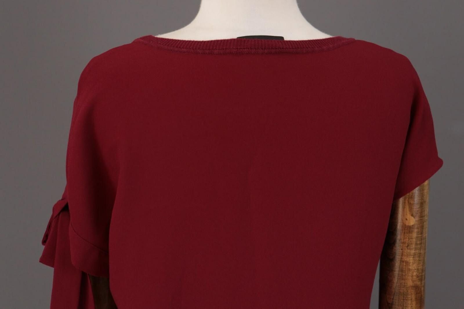 Designer Cop Copine Red Short Sleeve Shift Summer Short Dress Size 36 Size M / US 6-8 / IT 42-44 - 12 Thumbnail