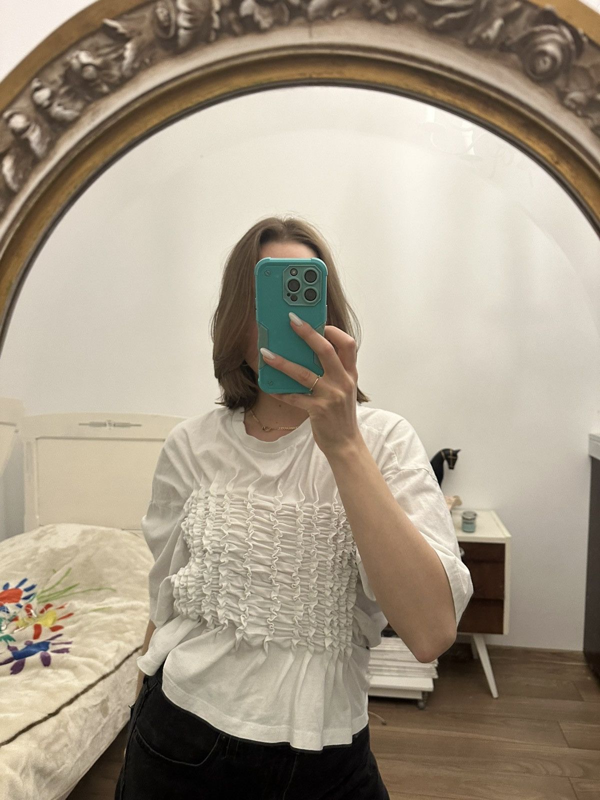 Other Ballet core tee y2k 🎀 ruffled smocked ruched t-shirt pleated Size S / US 4 / IT 40 - 13 Thumbnail