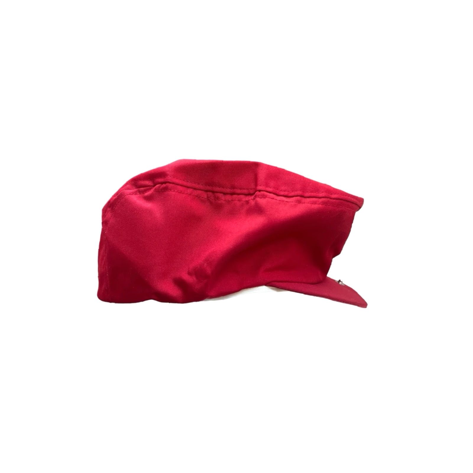 Vintage VINTAGE cabbie drivers flat cap hat Mens Adult Medium Red 90s deadstock NWOT NWOT 90s flat cap snap on bill red medium 90s Mens Size ONE SIZE - 4 Thumbnail
