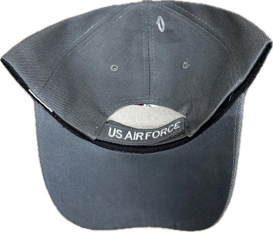 Designer US AIR FORCE Embroidered Cap Dad Hat Ash Gray Size ONE SIZE - 3 Thumbnail