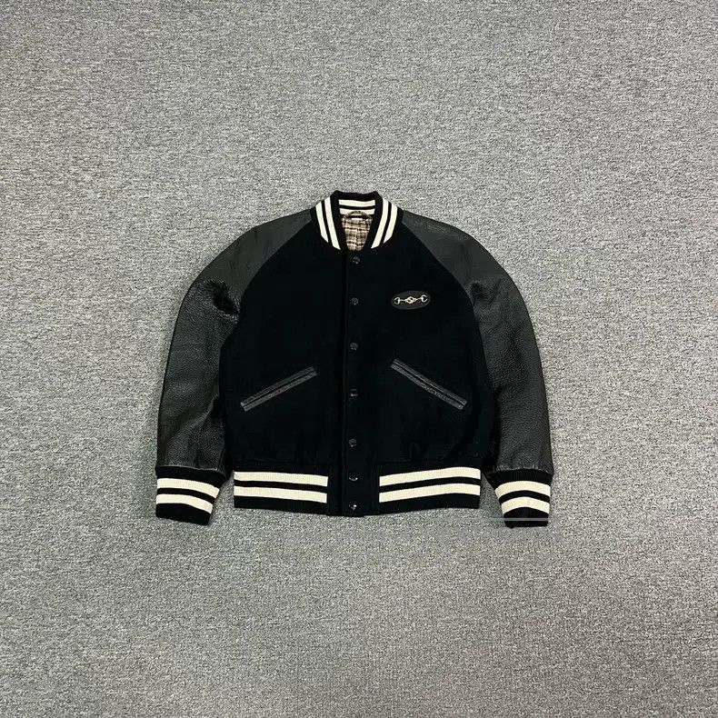 Gucci Gucci Black felt leather jacket Size US S / EU 44-46 / 1 - 1 Thumbnail