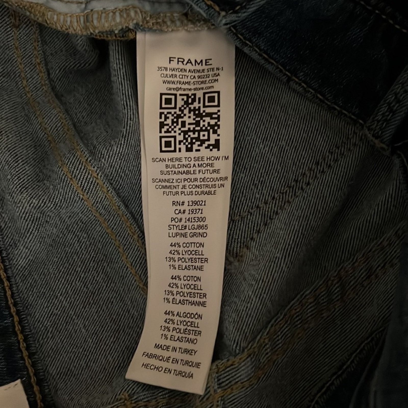 Frame Frame Le Garcon Straight Leg Jeans Size 24 Size 24" / US 00 / IT 34 - 8 Thumbnail