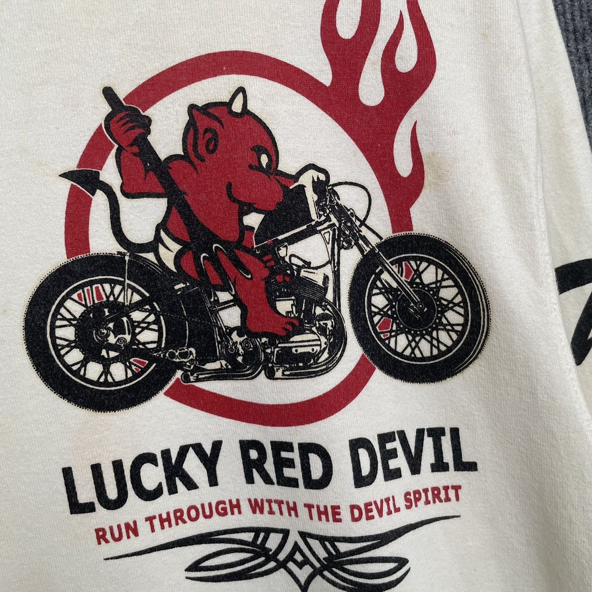Tedman × West Coast Choppers 1990s Ted Motor Lucky Red Devil L/S T Shirt Size US M / EU 48-50 / 2 - 6 Thumbnail