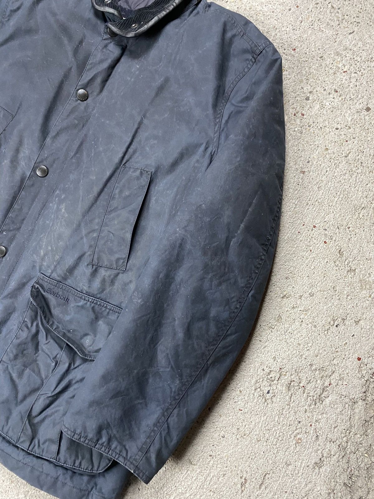 Barbour Barbour trench jacket coat navy waxed Size US XL / EU 56 / 4 - 3 Thumbnail