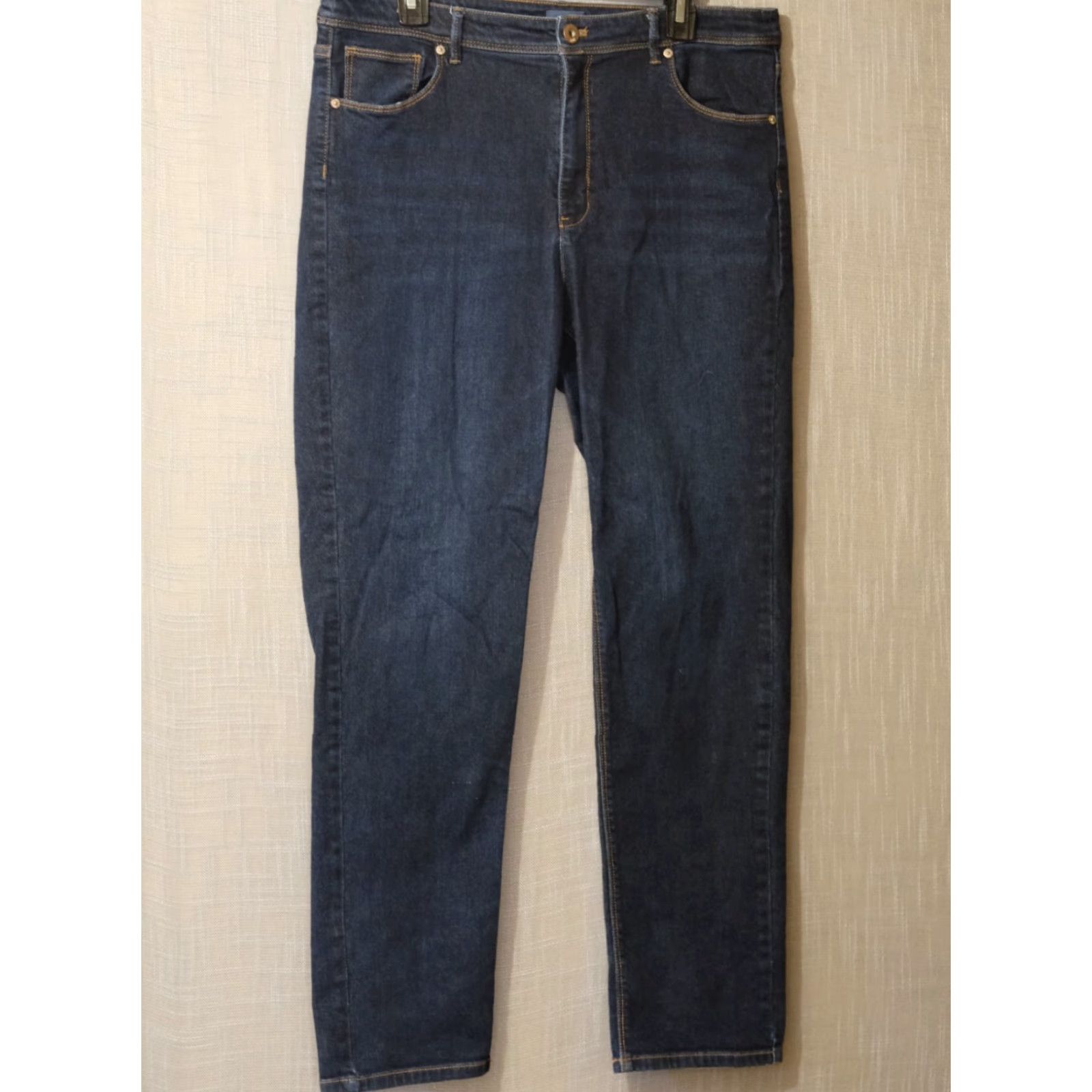 J. Jill J.Jill Denim High Rise Straight Leg Jeans Women's 14 (W35 x L29-1/2) #H86-25 Size 24" / US 00 / IT 34 - 2 Thumbnail