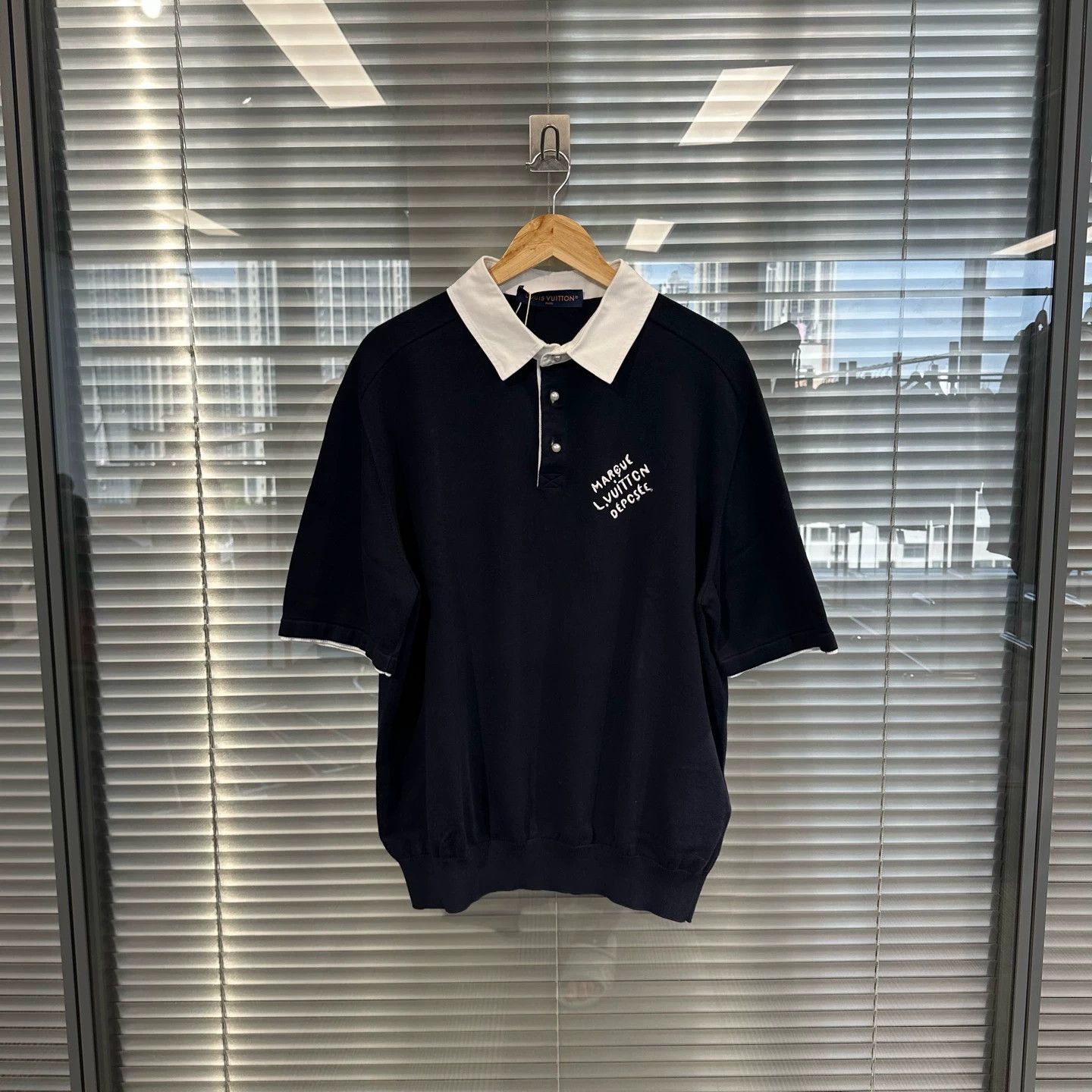 Louis Vuitton LV Pharrell x Pearl Embroidered Knit Short Polo L Size US L / EU 52-54 / 3 - 1 Thumbnail