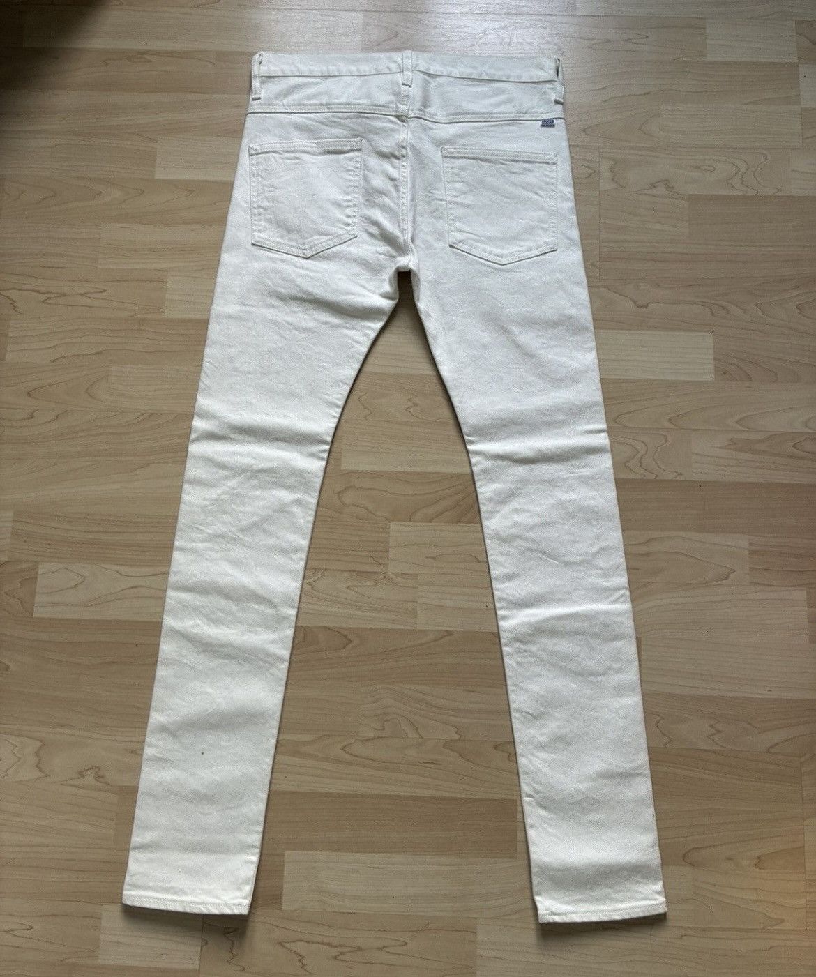 Bape Rare Bape White Distressed Jeans Size US 32 / EU 48 - 2 Thumbnail