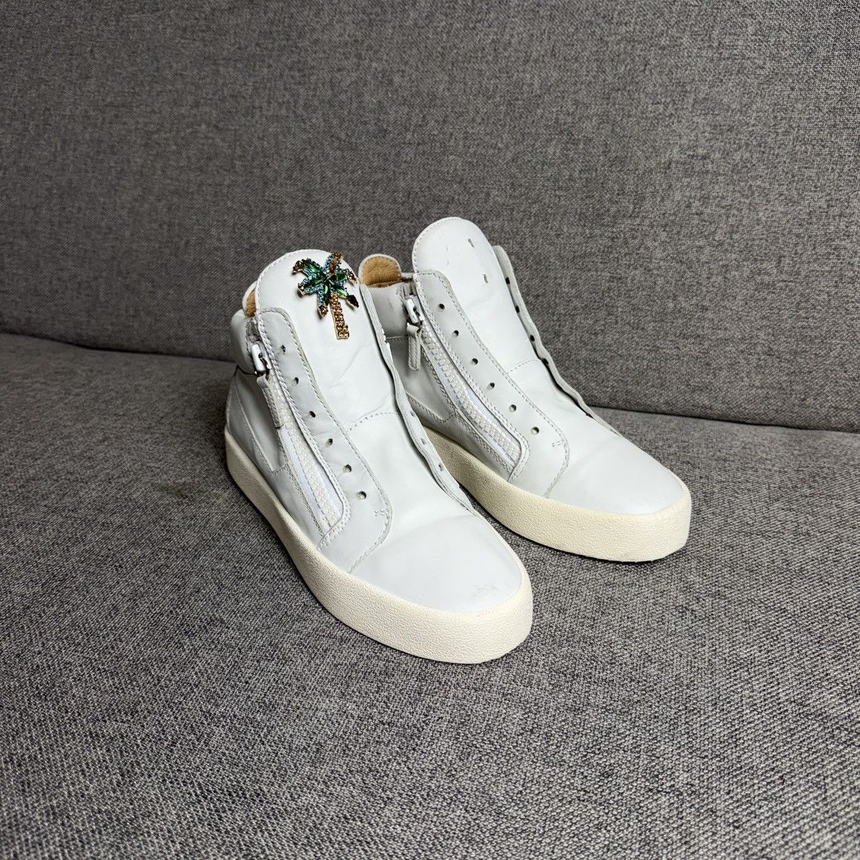 Giuseppe Zanotti Giuseppe Zanotti Leather Hi Top Sneakers Size US 6.5 / EU 39-40 - 5 Thumbnail