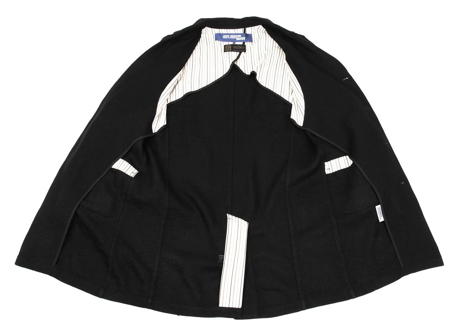 Junya Watanabe Wool-Linen Chester Coat with Elbow Patches in Black, Size M Size US M / EU 48-50 / 2 - 14 Thumbnail