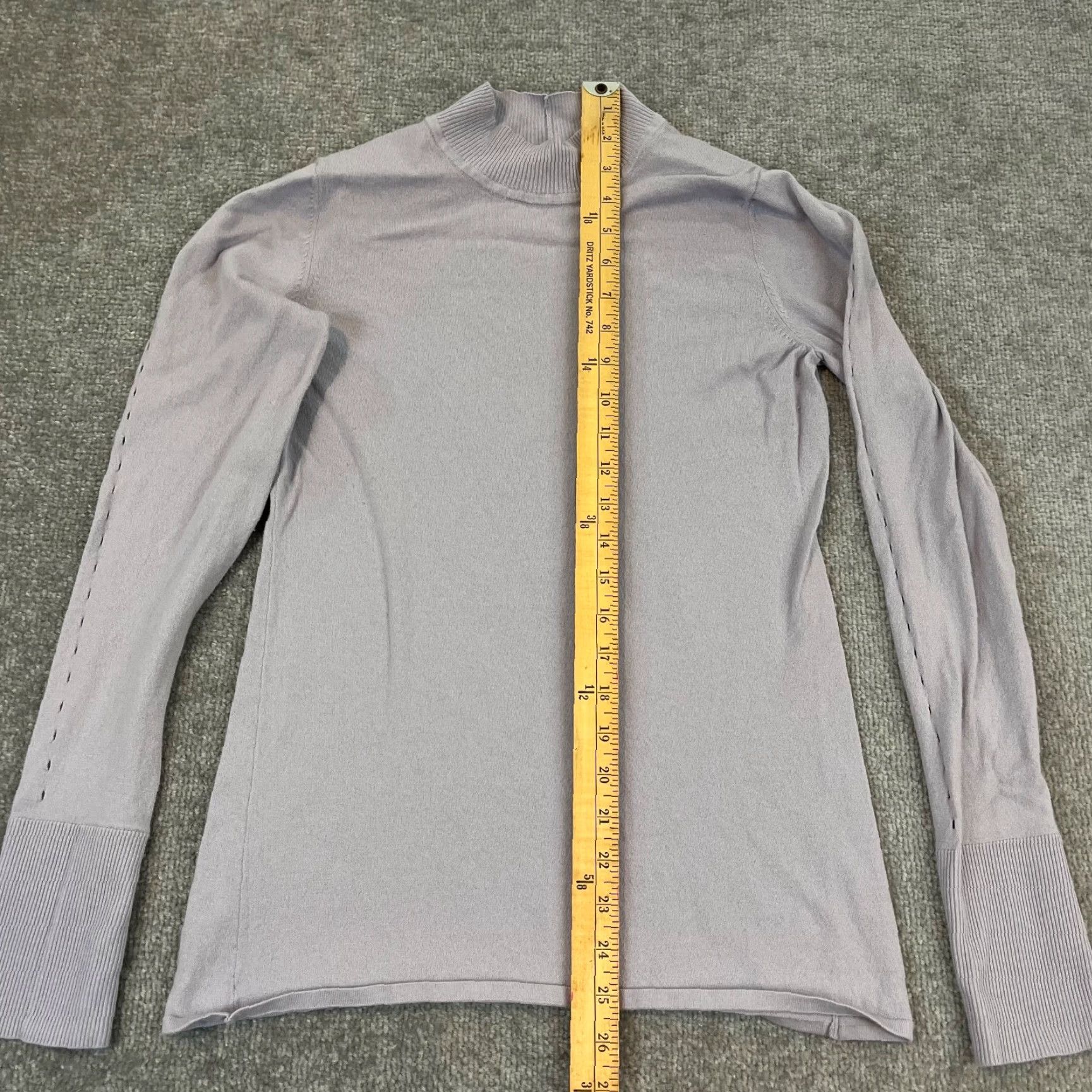 Lululemon LULULEMON Sweater Womens Size 4 Light Purple Knit Pullover Mock Neck Casual Womens Pullover KnIT Breathable Lightweight | Solid Purple | Regular Fit Size S / US 4 / IT 40 - 5 Thumbnail