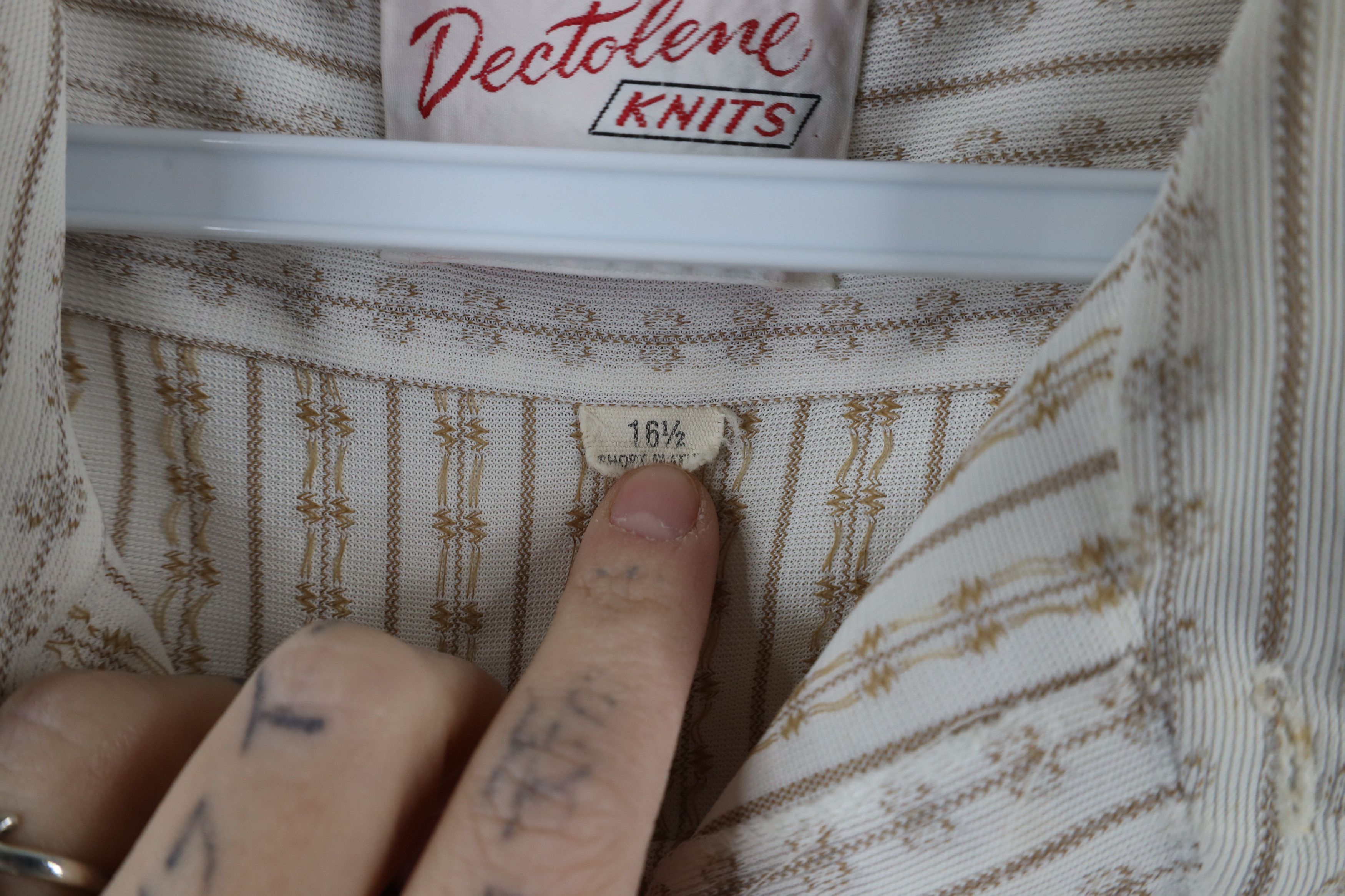 Vintage Vintage 70s Streetwear Knit Collared Button Shirt USA Size US M / EU 48-50 / 2 - 10 Thumbnail