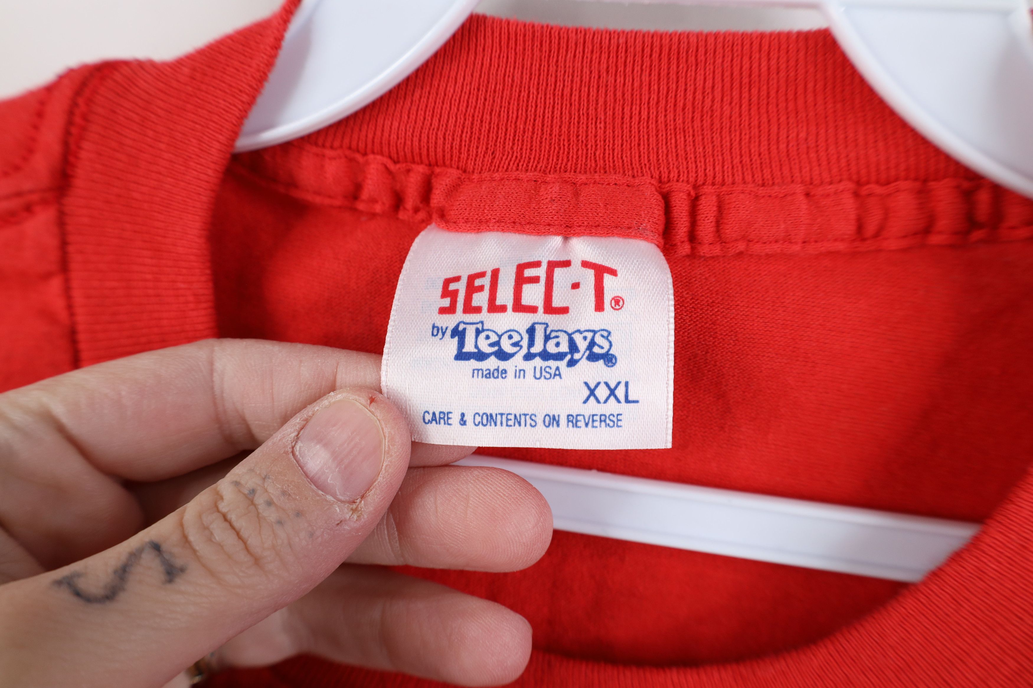 Vintage Vintage 80s 90s School Ram Band Toledo Ohio T-Shirt Red USA Size US XXL / EU 58 / 5 - 7 Thumbnail