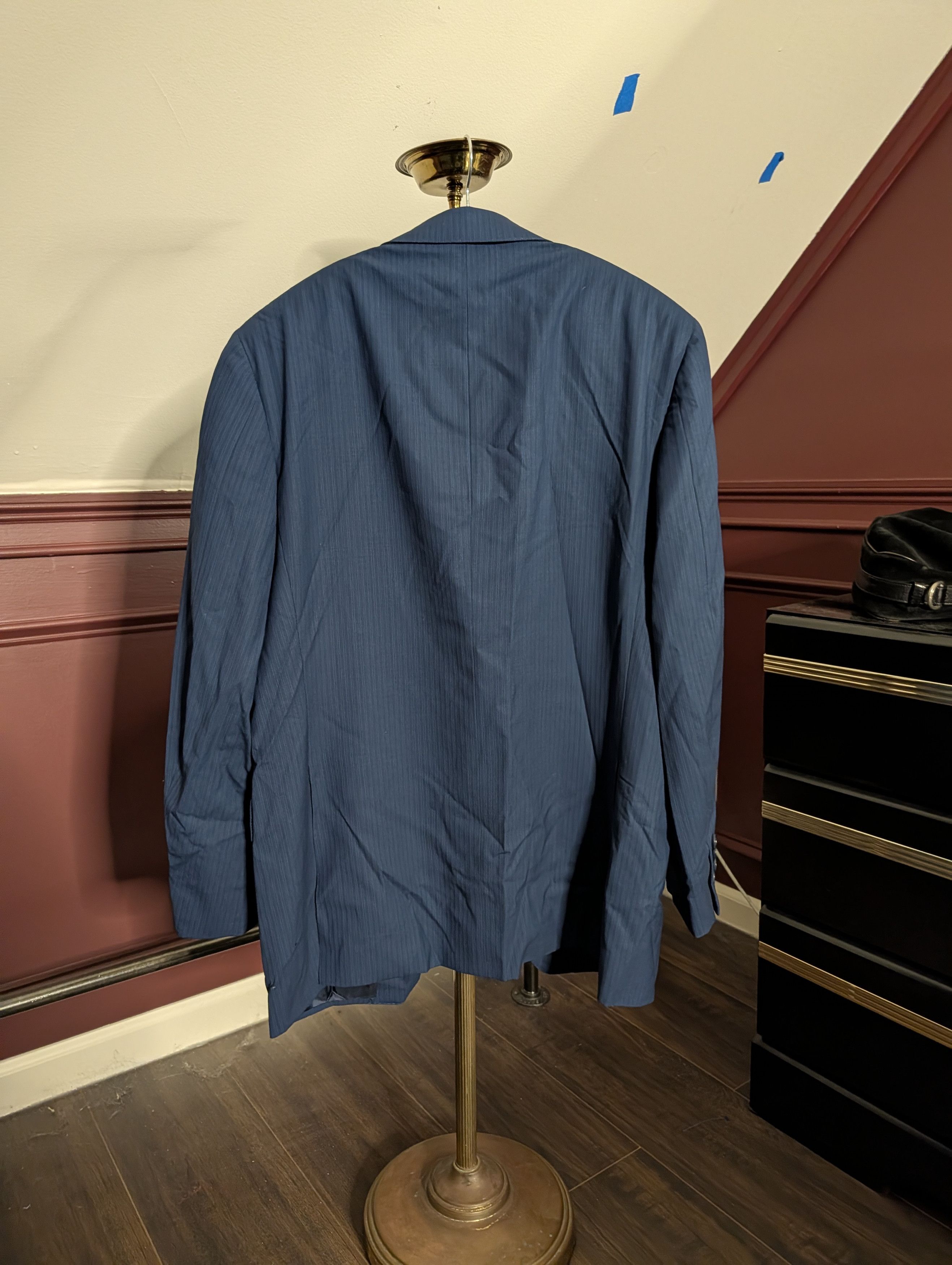 Canali "Impeccabile" blue striped made in Italy jacket 40R Size 40R - 6 Thumbnail