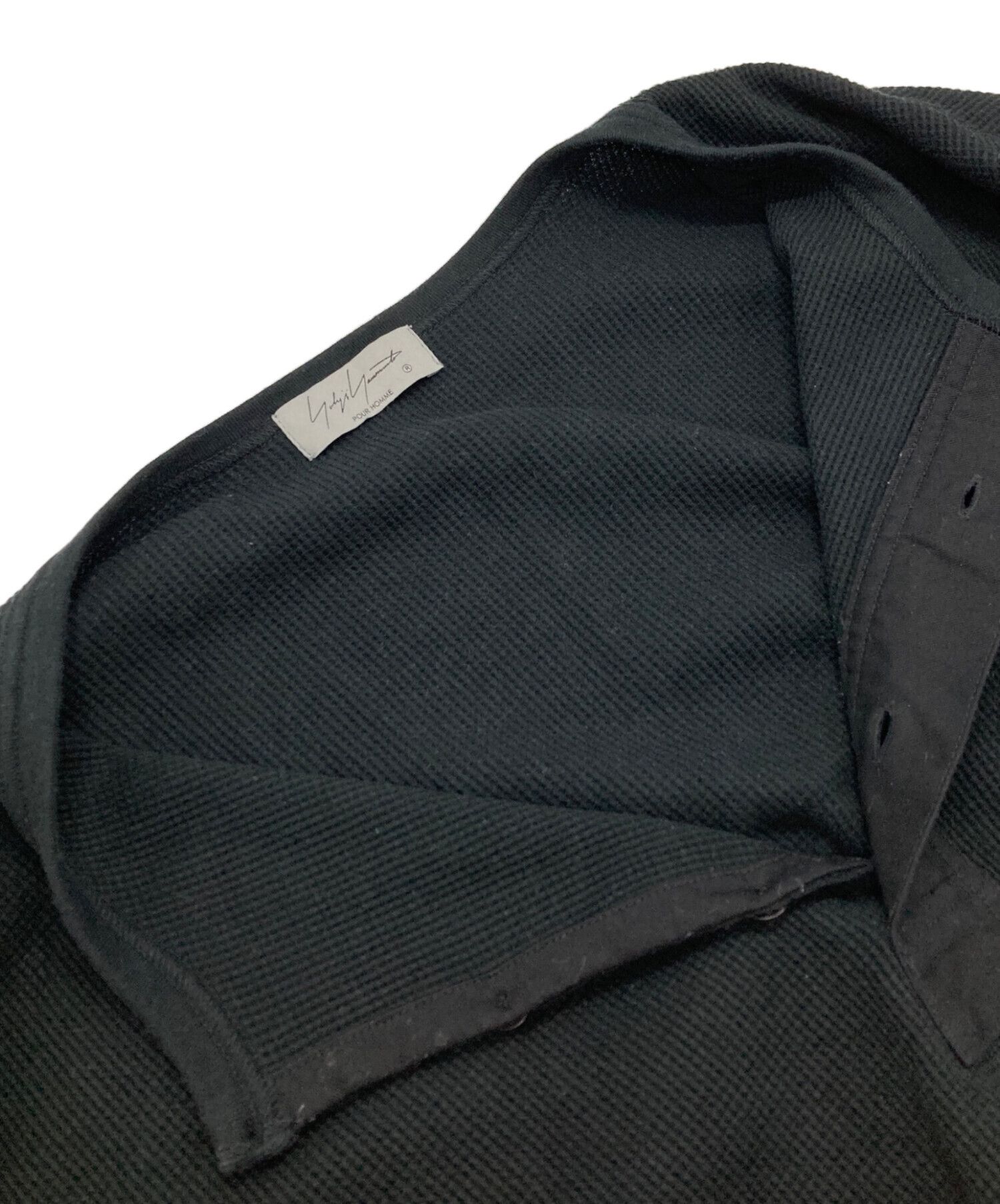 Yohji Yamamoto Yohji Yamamoto pour homme Henley neck thermal top Size US L / EU 52-54 / 3 - 4 Thumbnail