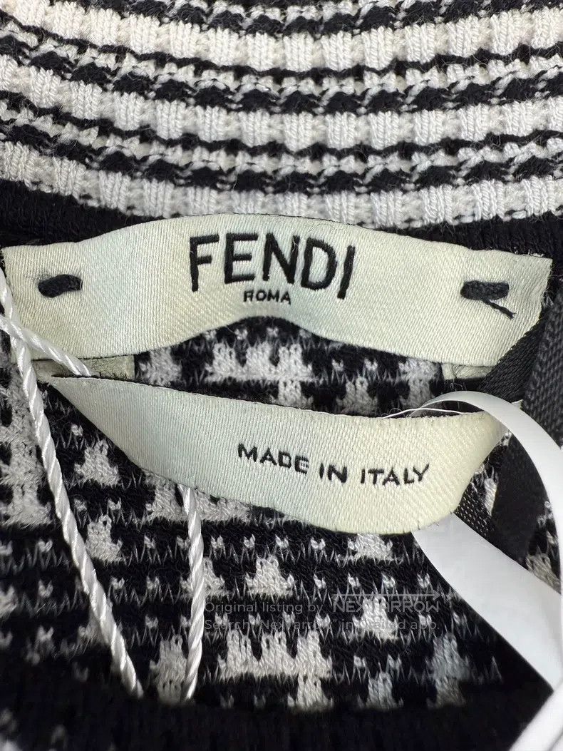 Fendi Fendi All-Over Printed Short-Sleeve Knit Top Size XS / US 0-2 / IT 36-38 - 3 Thumbnail