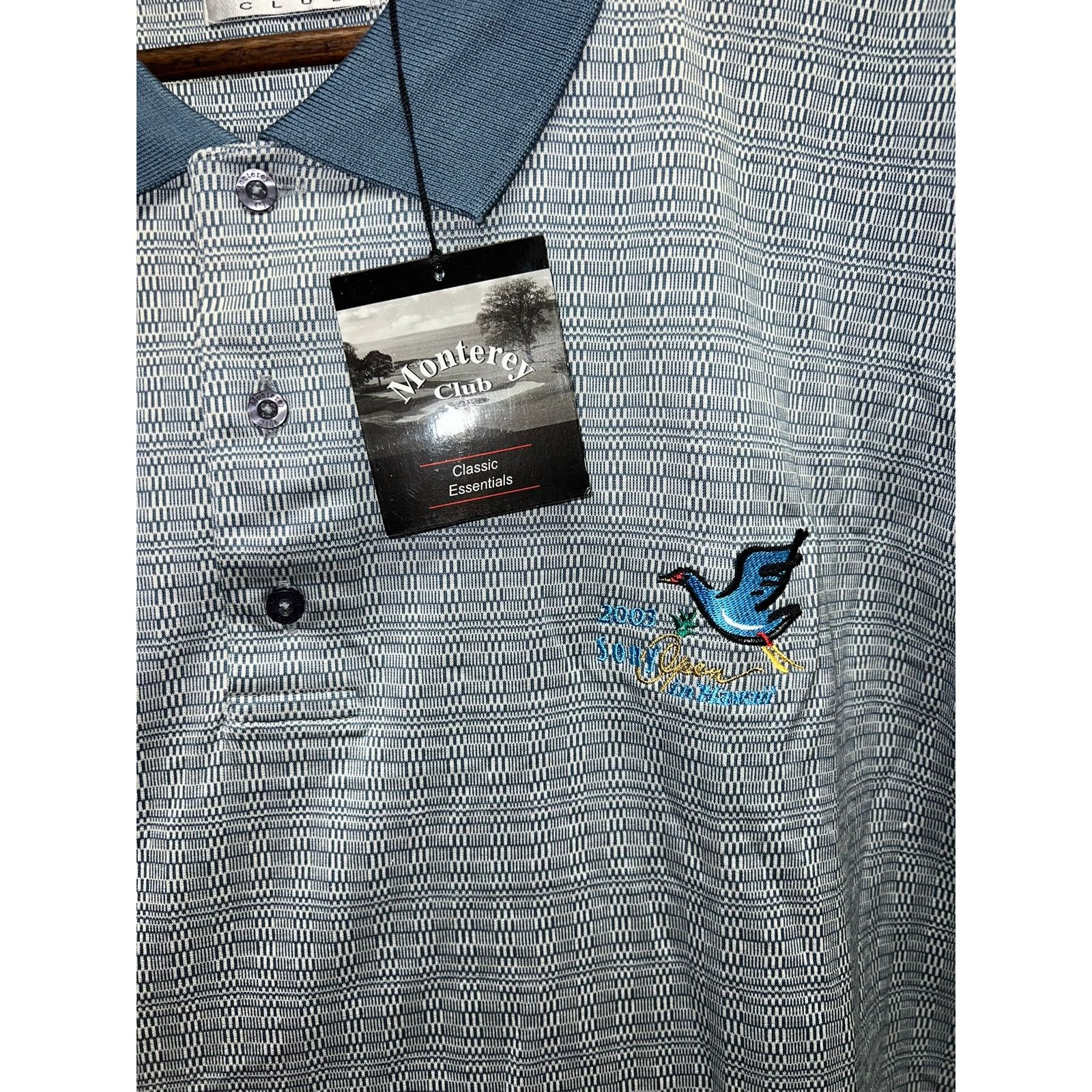 Vintage Vintage Sony Open Polo Shirt Monterey Club Hawaii Bird NWT Size US XXL / EU 58 / 5 - 2 Thumbnail