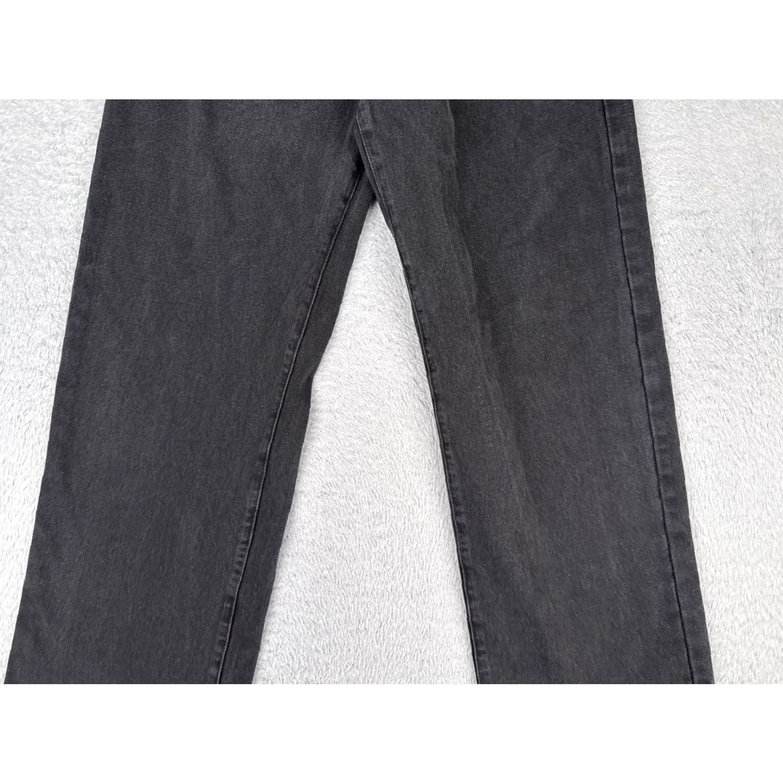 Nasty Gal Nasty Gal Jeans Women 6 Black Denim Wide-Leg High Rise Cotton Raw Hem 28x31 Womens Size 28" / US 6 / IT 42 - 3 Thumbnail