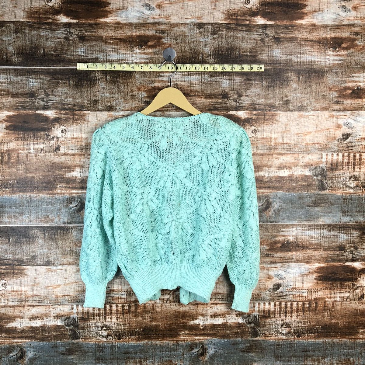 Homespun Knitwear × Japanese Brand Framboise Green Cardigan Knitwear #A963 Size S / US 4 / IT 40 - 11 Thumbnail