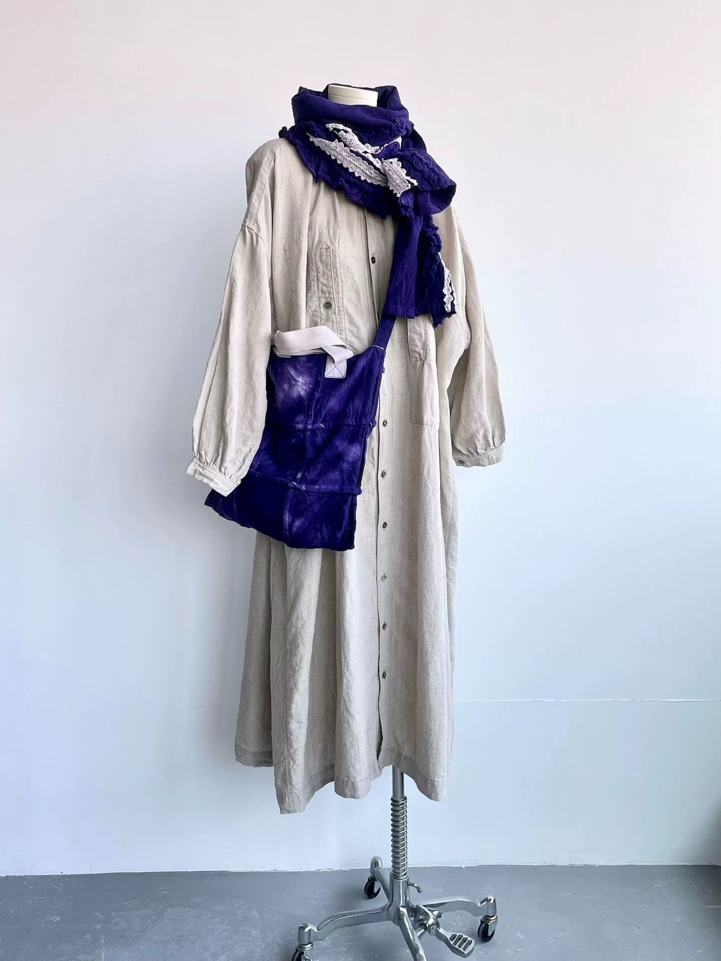 Japanese Brand Lithuanian Linen Long Coat by NestRobe Size M / US 6-8 / IT 42-44 - 1 Thumbnail
