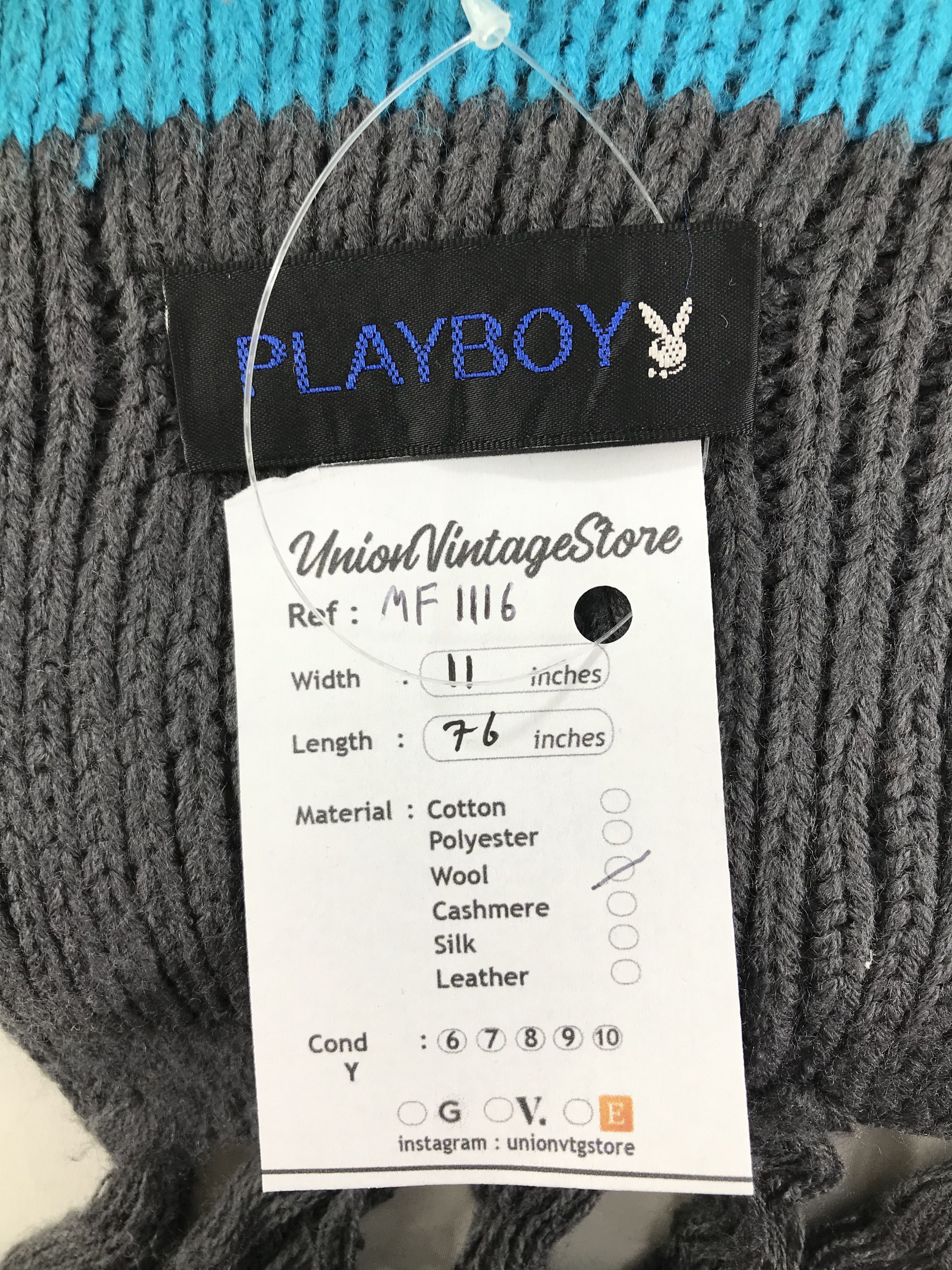 Playboy Vintage Playboy Scarf/Muffler/Neckwear MF1116 Size ONE SIZE - 5 Thumbnail