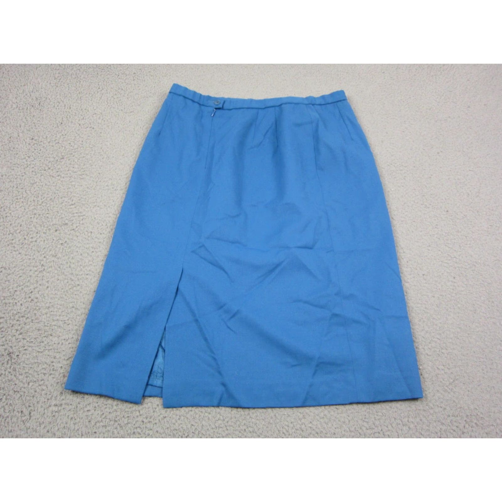 Pendleton VINTAGE Pendleton Skirt Womens 16 Blue A-Line 100% Wool Mod 80s 90s Made in USA Size 38" / US 16 / IT 52 - 3 Thumbnail