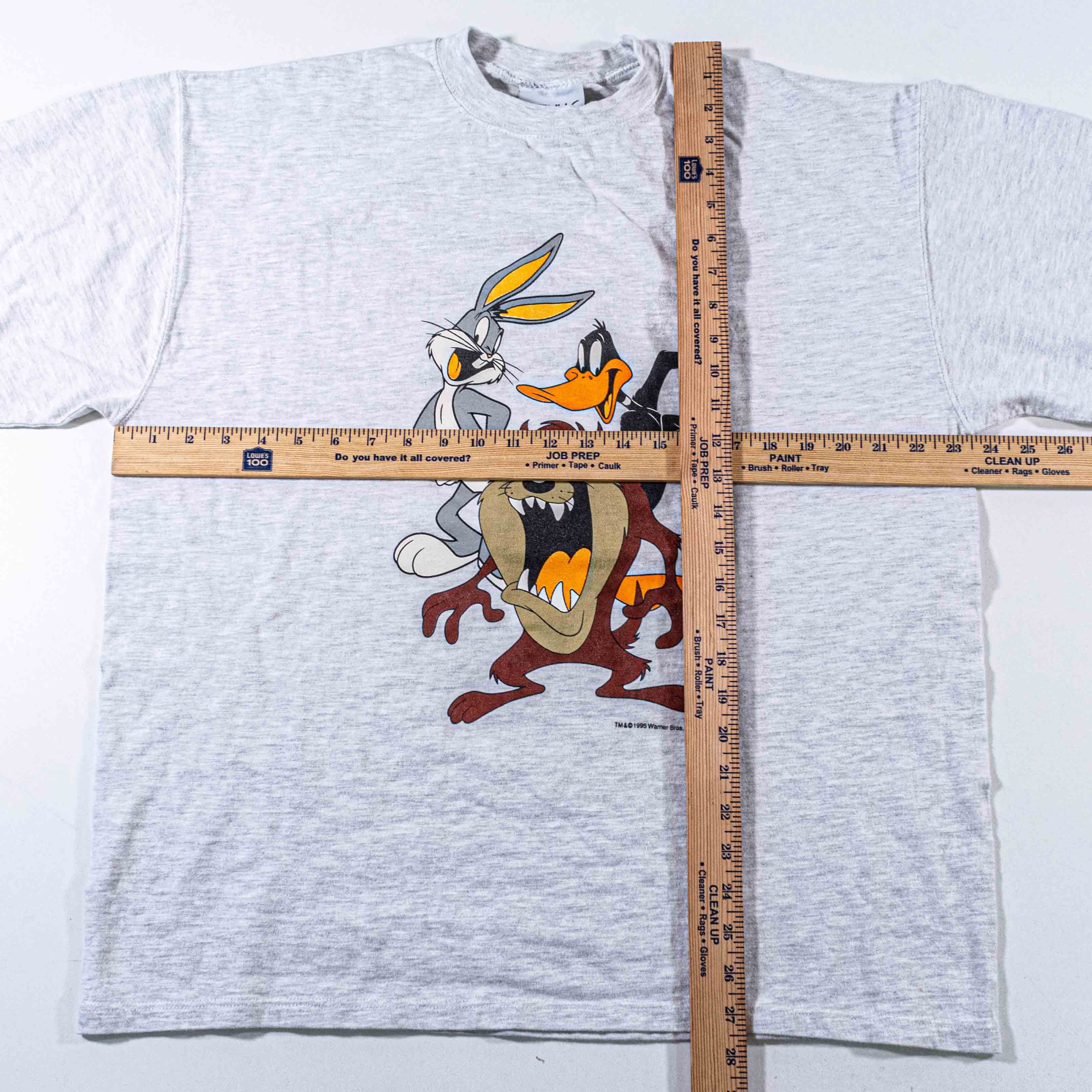 Vintage Looney Tunes Taz Bugs Bunny Daffy Duck T-Shirt L Warner Bros Size US L / EU 52-54 / 3 - 3 Thumbnail