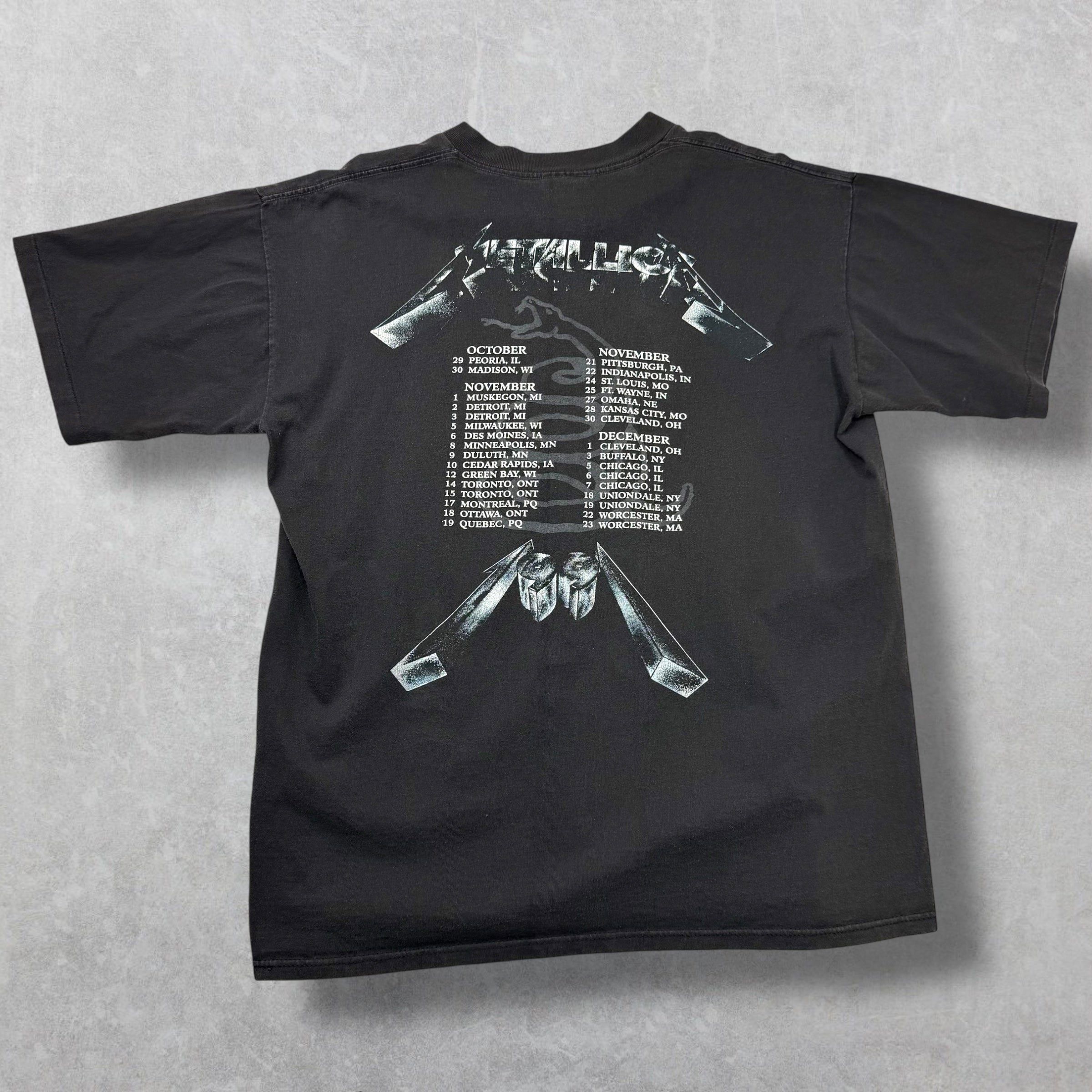 Vintage Vintage 1991 Metallica 4 Faces Black Album Tour Tee L Size US L / EU 52-54 / 3 - 2 Thumbnail