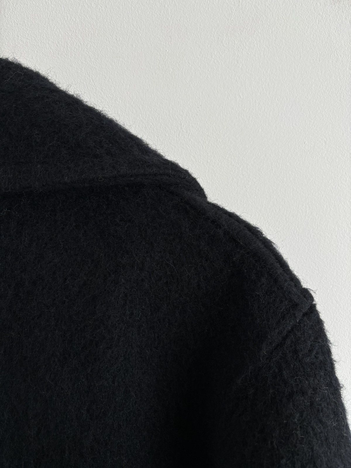Acne Studios Vintage 80s Dutch Mohair Mens Black Coat Size US L / EU 52-54 / 3 - 7 Thumbnail