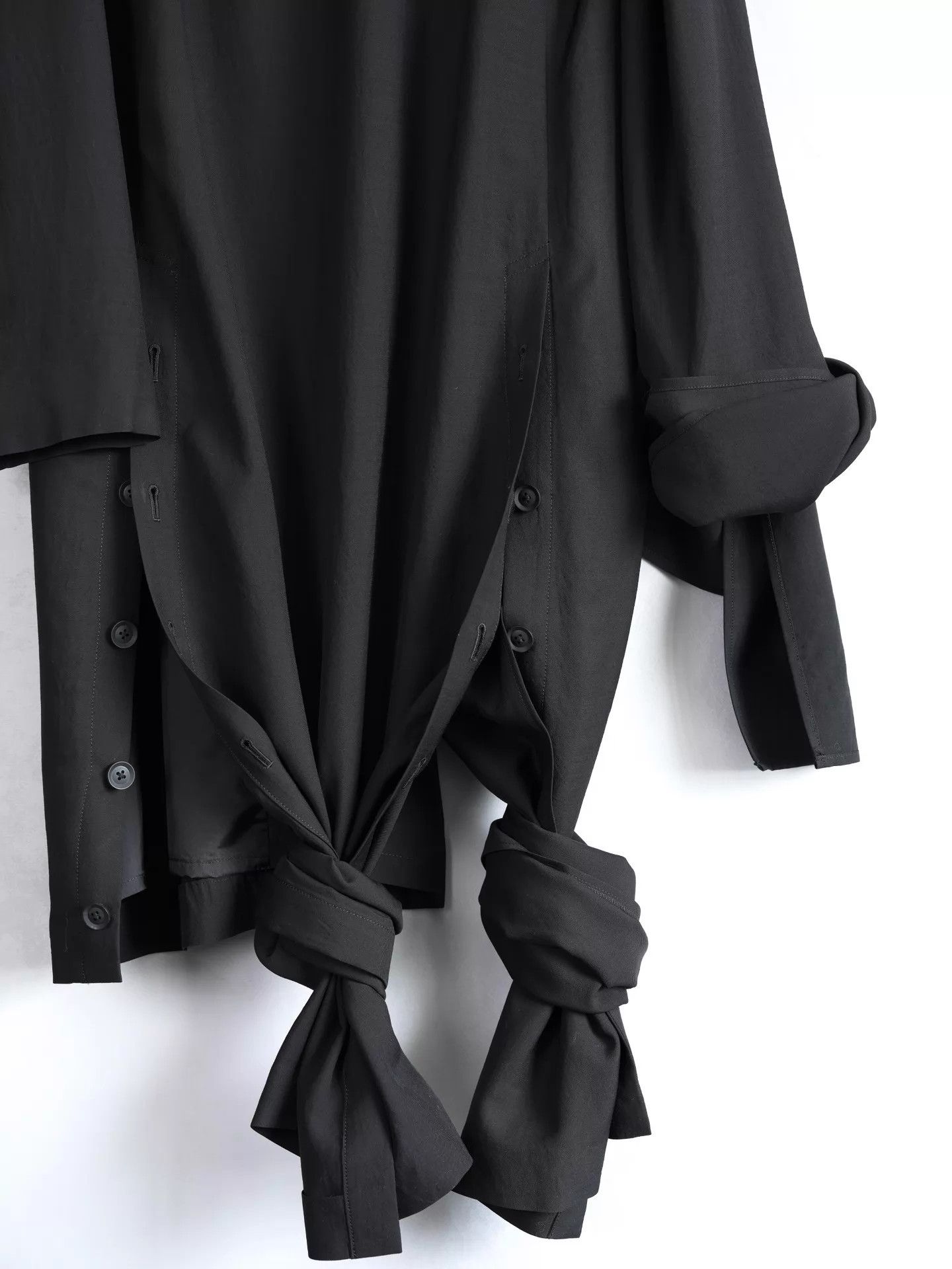 Yohji Yamamoto Yohji Yamamoto 24SS Knot Asymmetric Coat Size US S / EU 44-46 / 1 - 8 Thumbnail