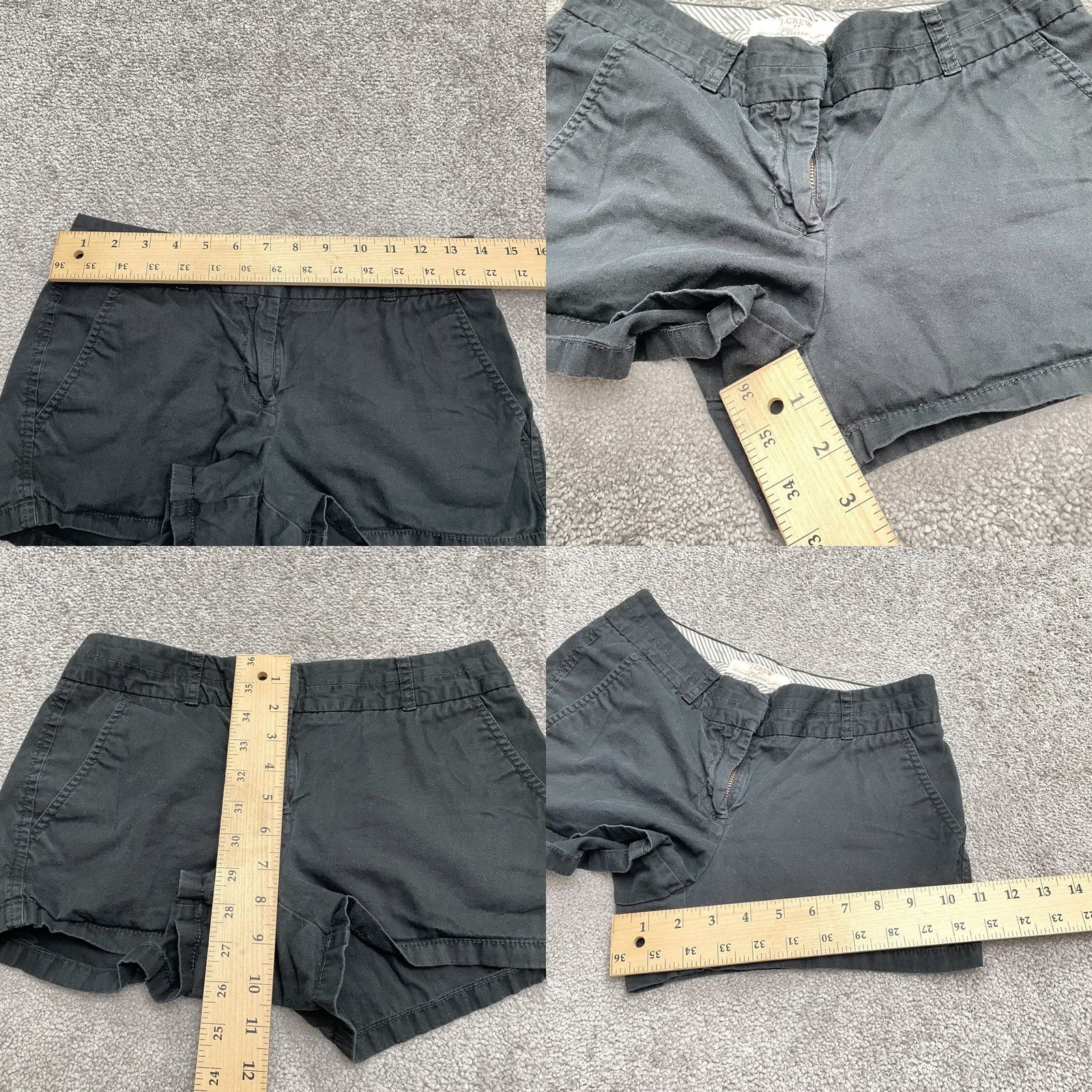 J.Crew VINTAGE J. Crew Chino Short Womens 00 Black Mid Size 24" / US 00 / IT 34 - 8 Thumbnail