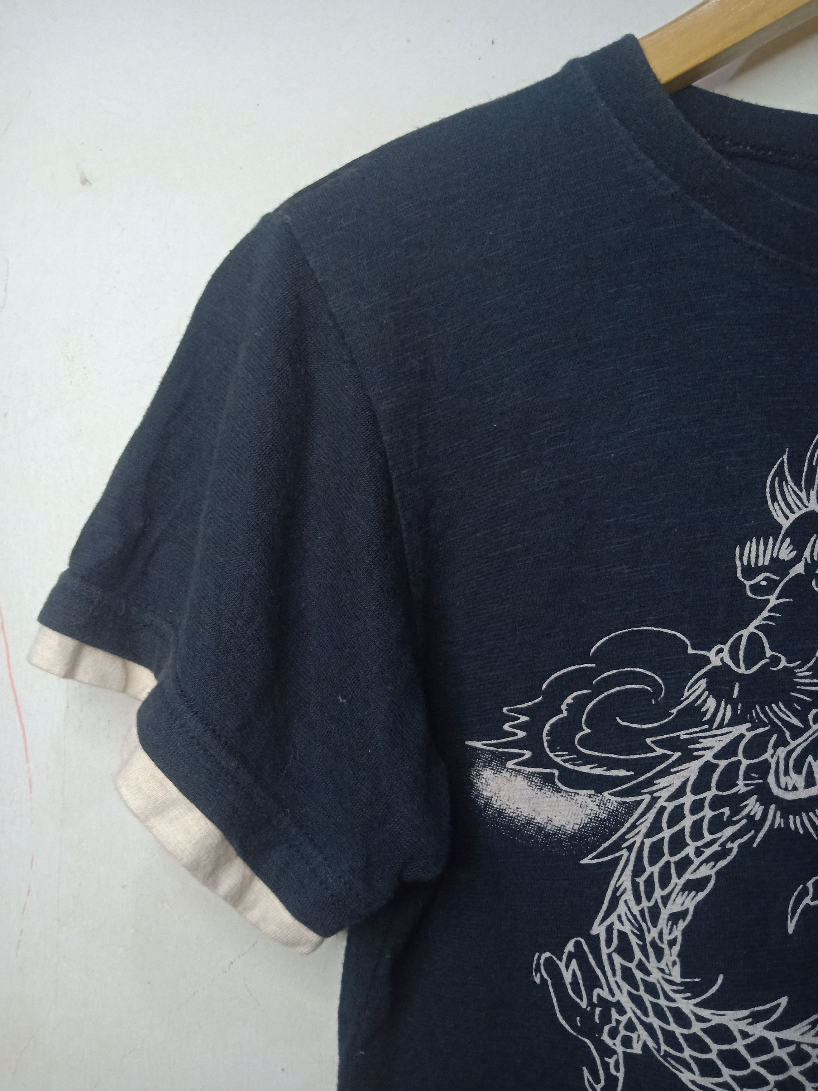 Karakuri Tamashii Japanese Clothes Poem Dragon Art Double Layer Size US S / EU 44-46 / 1 - 9 Thumbnail