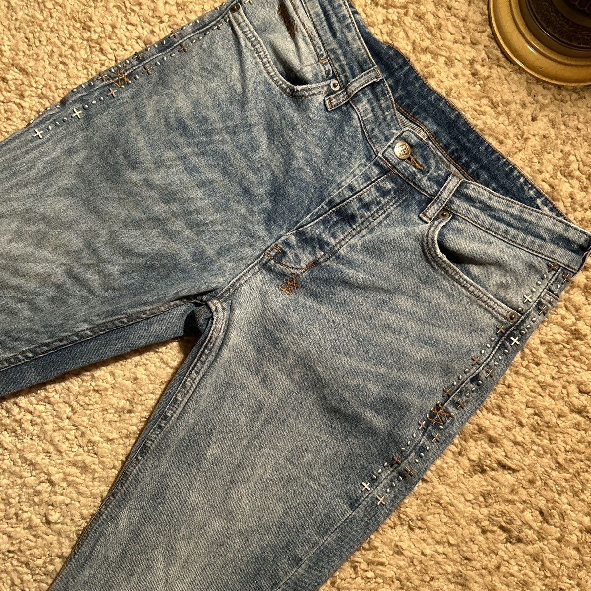 Ksubi Ksubi Van Wrinkle Jeans ‘Sky High Metallic Size US 31 - 2 Thumbnail