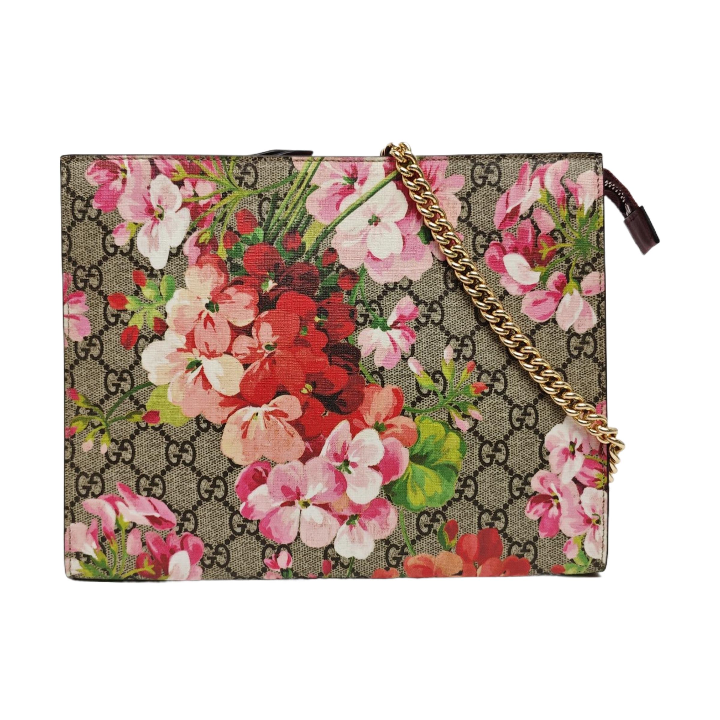 Gucci Gucci GG Blooms Floral Coated Canvas Clutch Size ONE SIZE - 1 Thumbnail